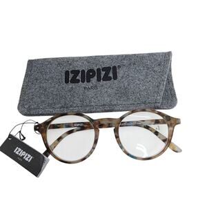 Izipizi Unisex Reading Glasses #D C18 EEC  +1.00/PD =61mm  Blue Tortoise New